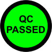 QC Passed adhesive label L450