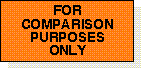 For Comparsion Purposes Only adhesive label L076