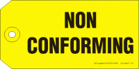 Non Conforming tag, yellow