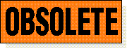 OBSOLETE adhesive label