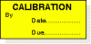Calibration adhesive label L070