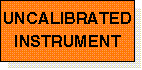 Uncalibrated Instrument adhesive label L072